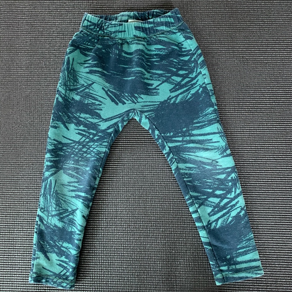 Zara Printed Teal Toddler Joggers
